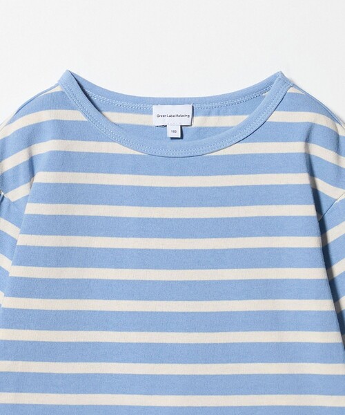 green label relaxing(グリーンレーベルリラクシング)の「ボーダー キャンディスリーブ Tシャツ / キッズ 100cm-160㎝◎(Tシャツ/カットソー・キッズ・ライトブルー/ライトピンク・150cm/160cm/130cm/120cm/140cm/110cm/100cm)」の11枚目の写真