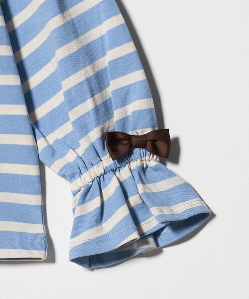 green label relaxing(グリーンレーベルリラクシング)の「ボーダー キャンディスリーブ Tシャツ / キッズ 100cm-160㎝◎(Tシャツ/カットソー・キッズ・ライトブルー/ライトピンク・150cm/160cm/130cm/120cm/140cm/110cm/100cm)」の12枚目の写真