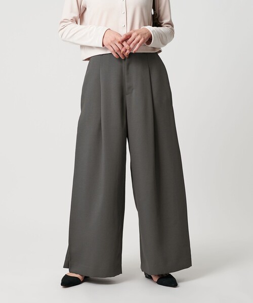 ビューティー＆ユース ユナイテッドアローズ（BEAUTY&YOUTH）/ポリエステル プリーツワイドパンツ セール】ポリエステル プリーツワイドパンツ（その他パンツ