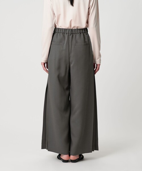 セール】ポリエステル プリーツワイドパンツ（その他パンツ