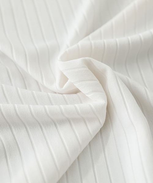 n'OrLABEL（ノアールレーベル）の「【機能素材】『リブカットソー＆前あきワンピースセット』（ワンピース・レディース・ブラック/モカ・1/2）」の7枚目の写真