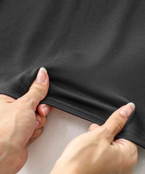 n'OrLABEL（ノアールレーベル）の「【機能素材】『リブカットソー＆前あきワンピースセット』（ワンピース・レディース・ブラック/モカ・1/2）」の10枚目の写真