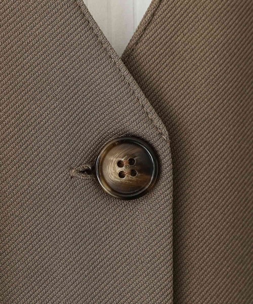 n'OrLABEL（ノアールレーベル）の「【機能素材】『リブカットソー＆前あきワンピースセット』（ワンピース・レディース・ブラック/モカ・1/2）」の11枚目の写真