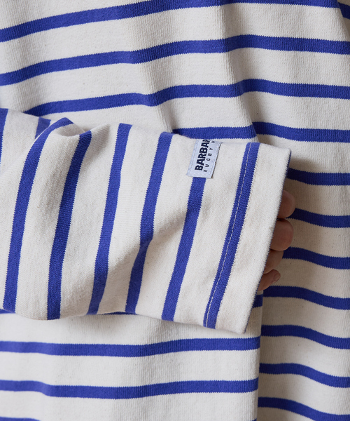 ABAHOUSE（アバハウス）の「【BARBARRIAN / バーバリアン】12ozHEAVYHEAVY WEIGHT HENLEY LONG /ポロシャツ/ラガーシャツ/ユニセックス【WEB限定】（ポロシャツ・メンズ・ブルー・S/M/L/XL）」の7枚目の写真