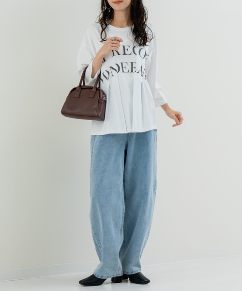 refinedworks（リファインドワークス）の「【refinedworks】脚長カーブパンツ（デニムパンツ・レディース・ブルー/ブラック/インディゴブルー・FREE）」の18枚目の写真