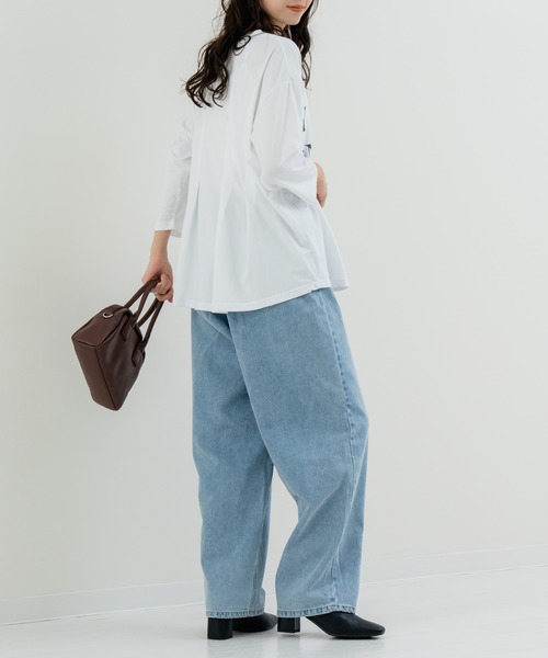 refinedworks（リファインドワークス）の「【refinedworks】脚長カーブパンツ（デニムパンツ・レディース・ブルー/ブラック/インディゴブルー・FREE）」の20枚目の写真