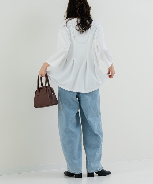 refinedworks（リファインドワークス）の「【refinedworks】脚長カーブパンツ（デニムパンツ・レディース・ブルー/ブラック/インディゴブルー・FREE）」の21枚目の写真