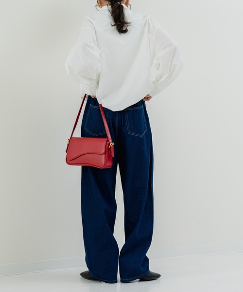 refinedworks（リファインドワークス）の「【refinedworks】脚長カーブパンツ（デニムパンツ・レディース・ブルー/ブラック/インディゴブルー・FREE）」の17枚目の写真