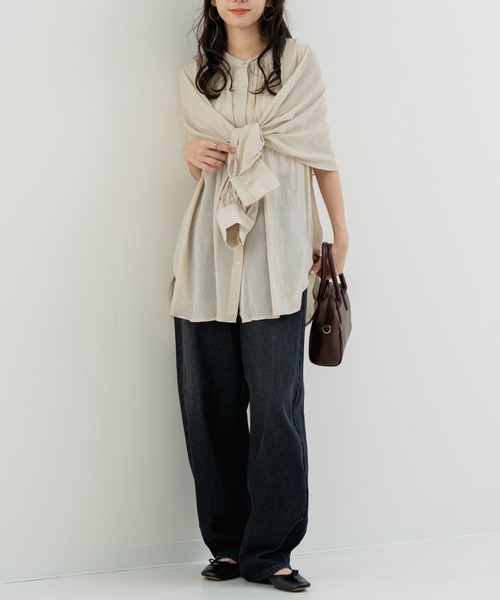 refinedworks（リファインドワークス）の「【refinedworks】脚長カーブパンツ（デニムパンツ・レディース・ブルー/ブラック/インディゴブルー・FREE）」の22枚目の写真