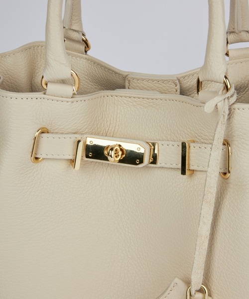 MILOS（ミロス）の「金具付きショルダーバッグ Medium《MILOS》（トートバッグ・レディース・ブラウン/アイボリー/ブラック・フリー）」の10枚目の写真