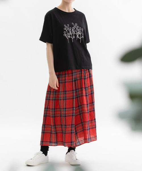 ノップドゥノッド nop de nod miscタータンチェックプリーツスカート