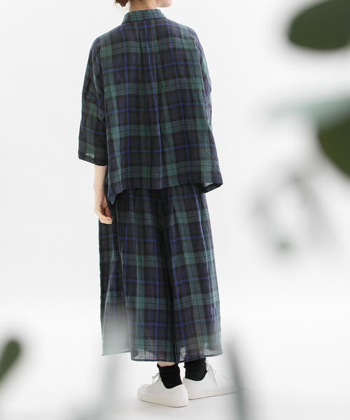 リネンタータンタックキュロット（その他パンツ）｜nop de nod