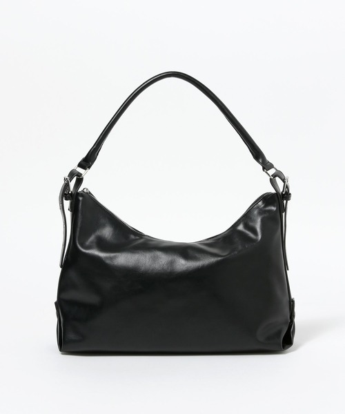 Heather(ヘザー)の「フェイクレザーハーフムーンBAG 594263(ショルダーバッグ・レディース・ブラック/ベージュ・ONE SIZE)」の2枚目の写真