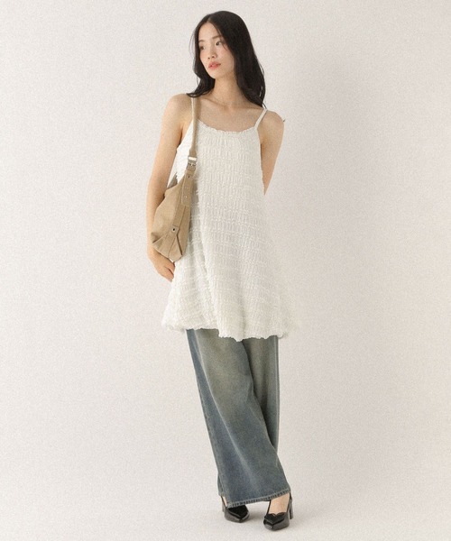 Heather(ヘザー)の「フェイクレザーハーフムーンBAG 594263(ショルダーバッグ・レディース・ブラック/ベージュ・ONE SIZE)」の21枚目の写真