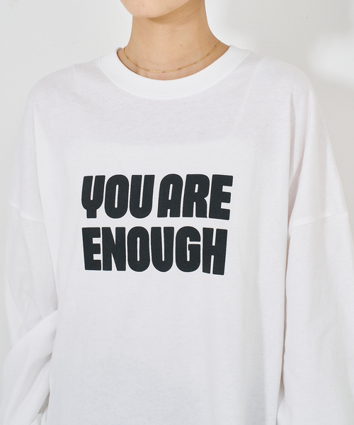 NOMINE(ノミネ)の「【ユニセックス】オーバーシルエット ロゴ ロンT(Tシャツ/カットソー・レディース・ホワイト/チャコールグレー/ライトグレー・M/L)」の7枚目の写真