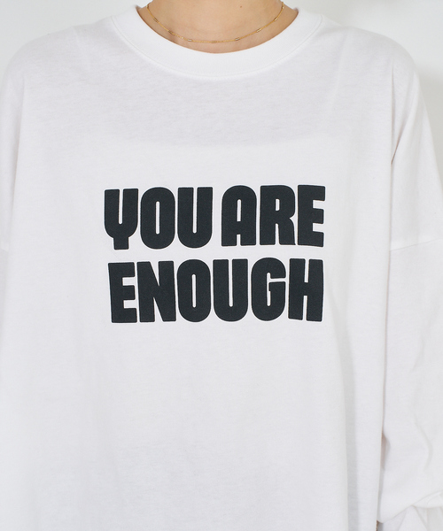 NOMINE(ノミネ)の「【ユニセックス】オーバーシルエット ロゴ ロンT(Tシャツ/カットソー・レディース・ホワイト/チャコールグレー/ライトグレー・M/L)」の10枚目の写真