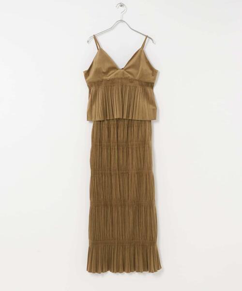KBF(ケイビーエフ)の「マジョリカプリーツセパレートワンピース(ワンピース・レディース・ブラック/キャメル/ダークブラウン・ONE)」の8枚目の写真