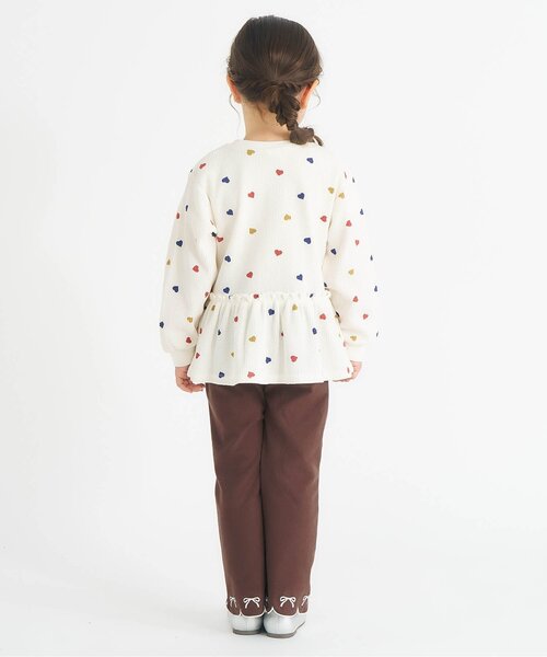 apres les cours（アプレレクール）の「【WEB限定/ジュニア対応】裾スカラップカットソーパンツ（その他パンツ・キッズ・ブルー/アイボリー/ブラウン/ラベンダー・80/90/100/110/120/130/140）」の8枚目の写真