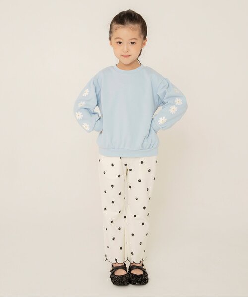 apres les cours（アプレレクール）の「【WEB限定/ジュニア対応】裾スカラップカットソーパンツ（その他パンツ・キッズ・ブルー/アイボリー/ブラウン/ラベンダー・80/90/100/110/120/130/140）」の10枚目の写真