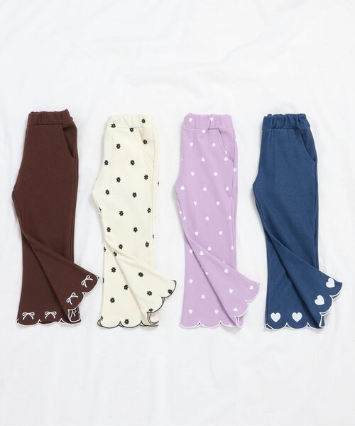 apres les cours（アプレレクール）の「【WEB限定/ジュニア対応】裾スカラップカットソーパンツ（その他パンツ・キッズ・ブルー/アイボリー/ブラウン/ラベンダー・80/90/100/110/120/130/140）」の15枚目の写真