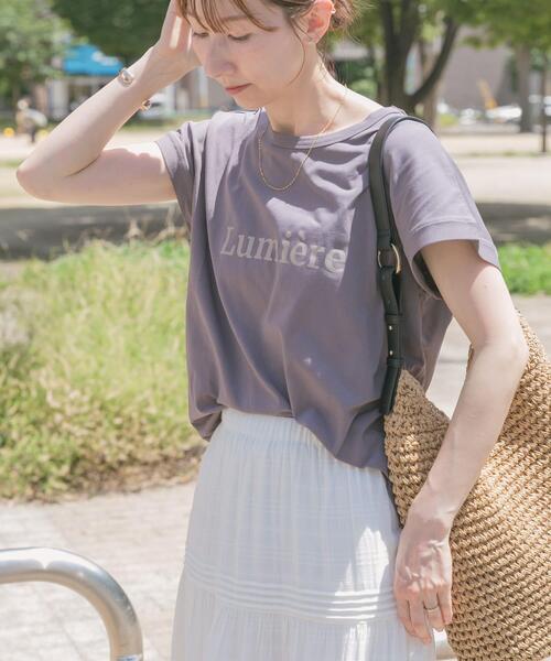 ITEMS URBANRESEARCH(アイテムズ アーバンリサーチ)の「クールコットンフレンチプルオーバー(Tシャツ/カットソー・レディース・ミント/グレー/ホワイト・FREE)」の6枚目の写真