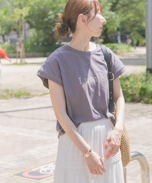 ITEMS URBANRESEARCH(アイテムズ アーバンリサーチ)の「クールコットンフレンチプルオーバー(Tシャツ/カットソー・レディース・ミント/グレー/ホワイト・FREE)」の7枚目の写真