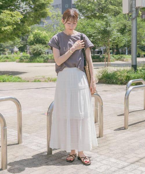 ITEMS URBANRESEARCH(アイテムズ アーバンリサーチ)の「クールコットンフレンチプルオーバー(Tシャツ/カットソー・レディース・ミント/グレー/ホワイト・FREE)」の9枚目の写真