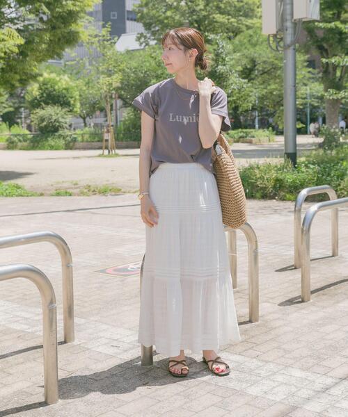 ITEMS URBANRESEARCH(アイテムズ アーバンリサーチ)の「クールコットンフレンチプルオーバー(Tシャツ/カットソー・レディース・ミント/グレー/ホワイト・FREE)」の10枚目の写真