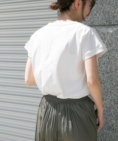 ITEMS URBANRESEARCH(アイテムズ アーバンリサーチ)の「クールコットンフレンチプルオーバー(Tシャツ/カットソー・レディース・ミント/グレー/ホワイト・FREE)」の16枚目の写真