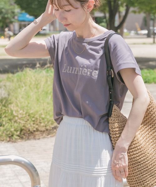 ITEMS URBANRESEARCH（アイテムズ アーバンリサーチ）の「クールコットンフレンチプルオーバー（Tシャツ/カットソー・レディース・ミント/グレー/ホワイト・FREE）」の5枚目の写真
