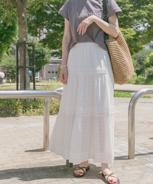 ITEMS URBANRESEARCH（アイテムズ アーバンリサーチ）の「クールコットンフレンチプルオーバー（Tシャツ/カットソー・レディース・ミント/グレー/ホワイト・FREE）」の8枚目の写真