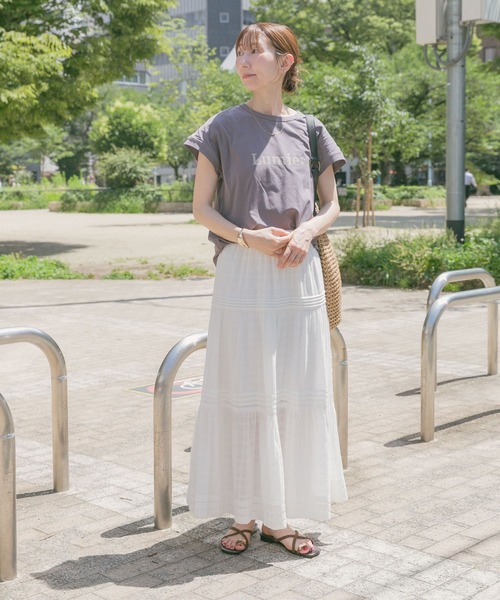 ITEMS URBANRESEARCH（アイテムズ アーバンリサーチ）の「クールコットンフレンチプルオーバー（Tシャツ/カットソー・レディース・ミント/グレー/ホワイト・FREE）」の10枚目の写真