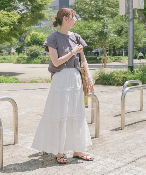 ITEMS URBANRESEARCH（アイテムズ アーバンリサーチ）の「クールコットンフレンチプルオーバー（Tシャツ/カットソー・レディース・ミント/グレー/ホワイト・FREE）」の11枚目の写真