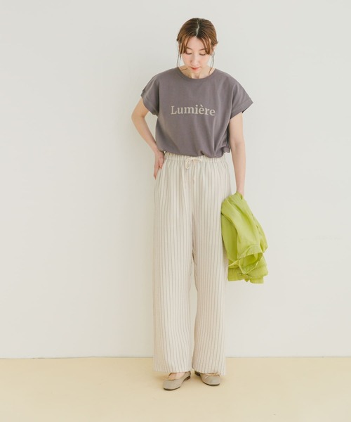 ITEMS URBANRESEARCH（アイテムズ アーバンリサーチ）の「クールコットンフレンチプルオーバー（Tシャツ/カットソー・レディース・ミント/グレー/ホワイト・FREE）」の17枚目の写真