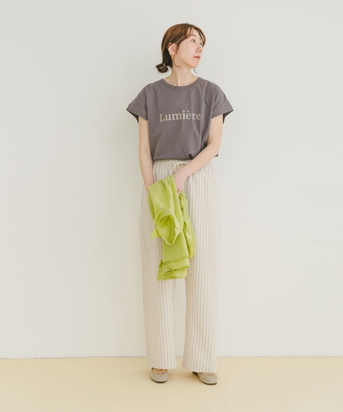 ITEMS URBANRESEARCH（アイテムズ アーバンリサーチ）の「クールコットンフレンチプルオーバー（Tシャツ/カットソー・レディース・ミント/グレー/ホワイト・FREE）」の18枚目の写真