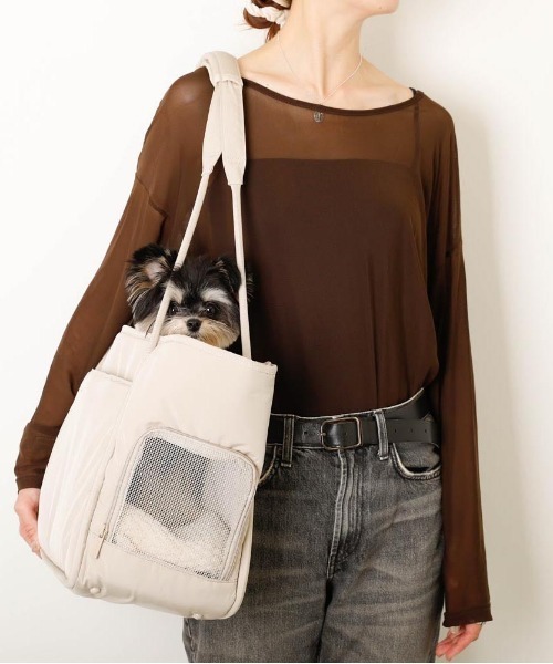 軽量丸手ペットトートバッグ（ペット用キャリーケース）｜moncheri