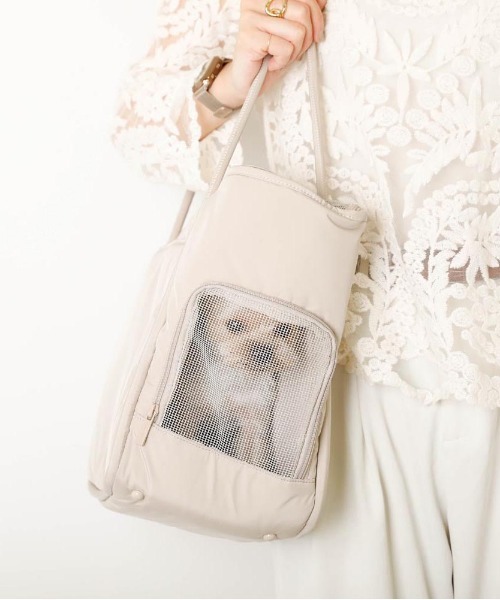 軽量丸手ペットトートバッグ（ペット用キャリーケース）｜moncheri