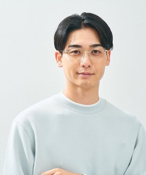 UNITED ARROWS（ユナイテッドアローズ）の「Zoff｜UNITED ARROWS｜ボストン型 メガネ [Casual] サーモント ｜伊達メガネ 度付き[レンズ交換券付き]ユニセックス  ユナイテッドアローズ（メガネ・レディース・ライトグレー/ピンク/ブラウン系その他5・FREE）」の5枚目の写真