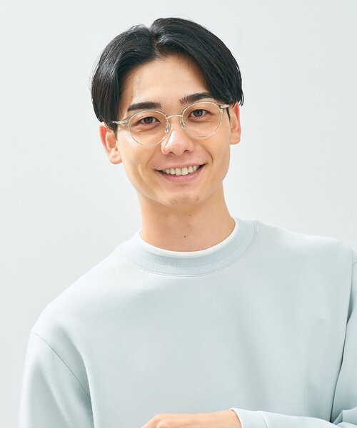 UNITED ARROWS（ユナイテッドアローズ）の「Zoff｜UNITED ARROWS｜ボストン型 メガネ [Casual] サーモント ｜伊達メガネ 度付き[レンズ交換券付き]ユニセックス  ユナイテッドアローズ（メガネ・レディース・ライトグレー/ピンク/ブラウン系その他5・FREE）」の6枚目の写真