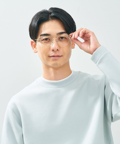 UNITED ARROWS（ユナイテッドアローズ）の「Zoff｜UNITED ARROWS｜ボストン型 メガネ [Casual] サーモント ｜伊達メガネ 度付き[レンズ交換券付き]ユニセックス  ユナイテッドアローズ（メガネ・レディース・ライトグレー/ピンク/ブラウン系その他5・FREE）」の7枚目の写真