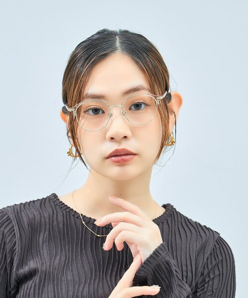 UNITED ARROWS（ユナイテッドアローズ）の「Zoff｜UNITED ARROWS｜ボストン型 メガネ [Casual] サーモント ｜伊達メガネ 度付き[レンズ交換券付き]ユニセックス  ユナイテッドアローズ（メガネ・レディース・ライトグレー/ピンク/ブラウン系その他5・FREE）」の16枚目の写真