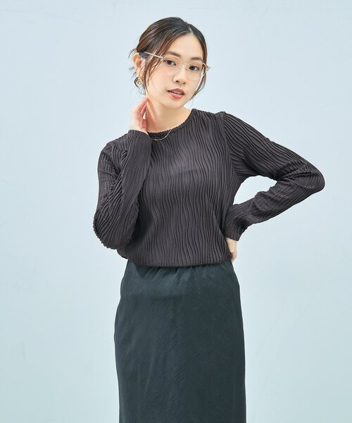 UNITED ARROWS（ユナイテッドアローズ）の「Zoff｜UNITED ARROWS｜ボストン型 メガネ [Casual] サーモント ｜伊達メガネ 度付き[レンズ交換券付き]ユニセックス  ユナイテッドアローズ（メガネ・レディース・ライトグレー/ピンク/ブラウン系その他5・FREE）」の17枚目の写真