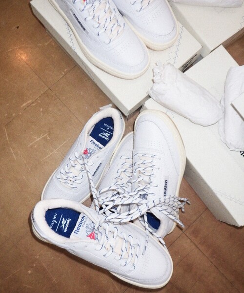 Reebok（リーボック）の「Reebok × NAUTICA/リーボック × ノーティカ 【Exclusive】 CLUB C 85 VINTAGE NAUTICA/ダブルネーム クラブシー 85 ヴィンテージ ノーティカ [23cm～24.5cm展開]（スニーカー・レディース・ホワイト・24.0cm/23.0cm/24.5cm/23.5cm）」の9枚目の写真