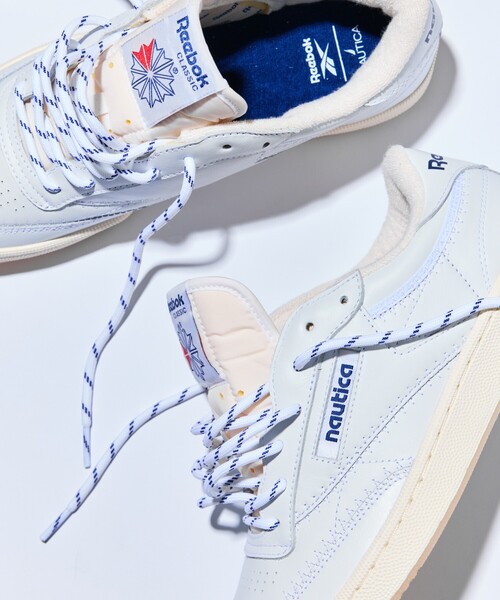 Reebok（リーボック）の「Reebok × NAUTICA/リーボック × ノーティカ 【Exclusive】 CLUB C 85 VINTAGE NAUTICA/ダブルネーム クラブシー 85 ヴィンテージ ノーティカ [23cm～24.5cm展開]（スニーカー・レディース・ホワイト・24.0cm/23.0cm/24.5cm/23.5cm）」の12枚目の写真