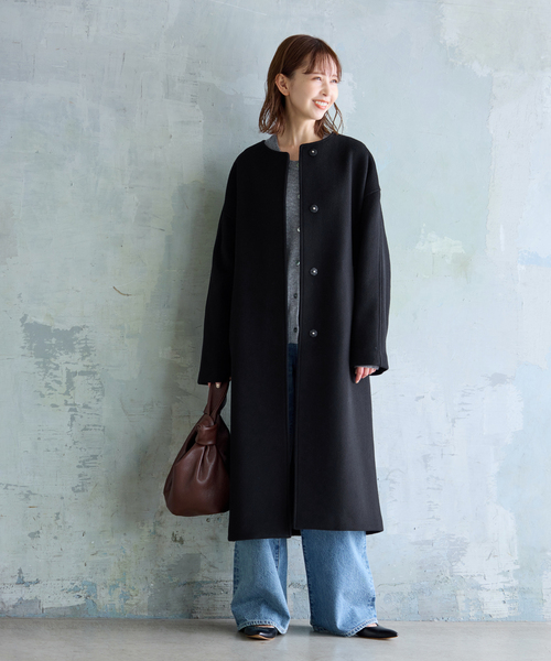 週末お値下げ今期JOURNAL STANDARD スーパー140ピーコート JOURNAL STANDARD コート アウター スーパー140ビーバーフードコート