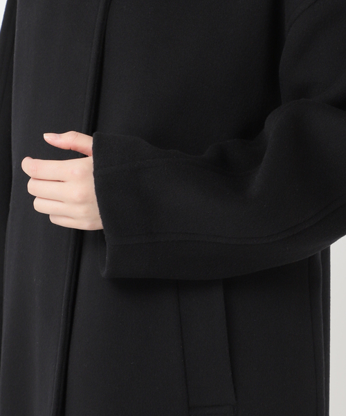 追加》スーパー140ビーバーノーカラーコート（ノーカラーコート