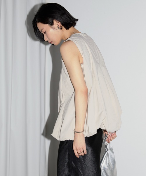 leimn(レイムン)の「ノースリーブブラウス(シャツ/ブラウス・レディース・ブラック・M)」の3枚目の写真