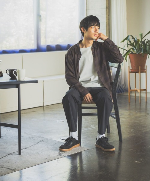 GLOBAL WORK（グローバルワーク）の「ビエラチェックシャツ/長袖/499838（シャツ/ブラウス・メンズ・ダークブラウン/ホワイト系その他2・MEDIUM/SMALL/X-LARGE/LARGE）」の8枚目の写真