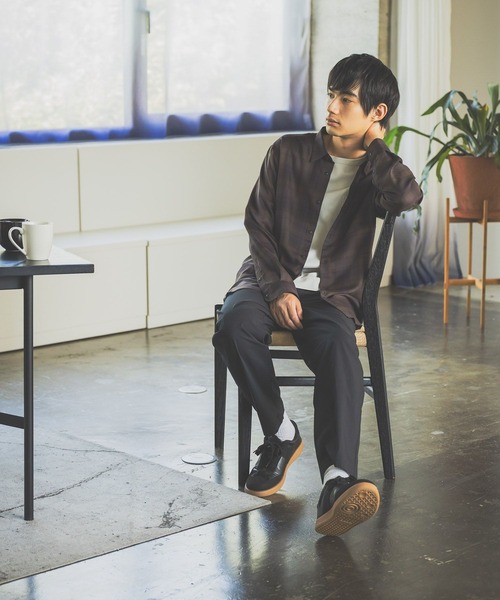 GLOBAL WORK（グローバルワーク）の「ビエラチェックシャツ/長袖/499838（シャツ/ブラウス・メンズ・ダークブラウン/ホワイト系その他2・MEDIUM/SMALL/X-LARGE/LARGE）」の9枚目の写真