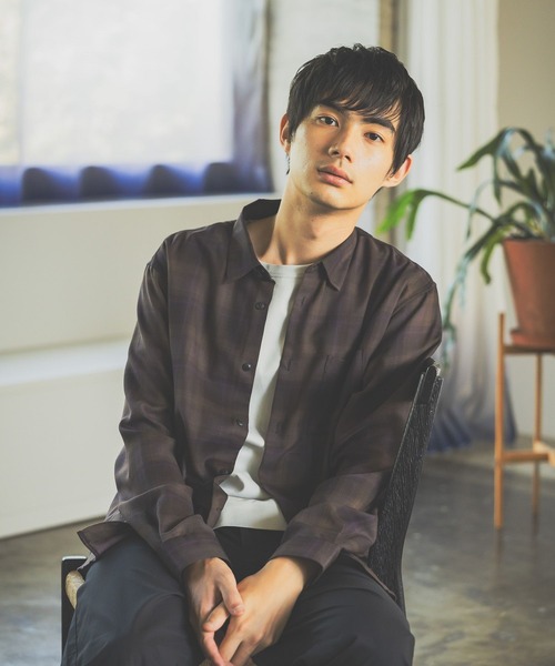 GLOBAL WORK（グローバルワーク）の「ビエラチェックシャツ/長袖/499838（シャツ/ブラウス・メンズ・ダークブラウン/ホワイト系その他2・MEDIUM/SMALL/X-LARGE/LARGE）」の12枚目の写真